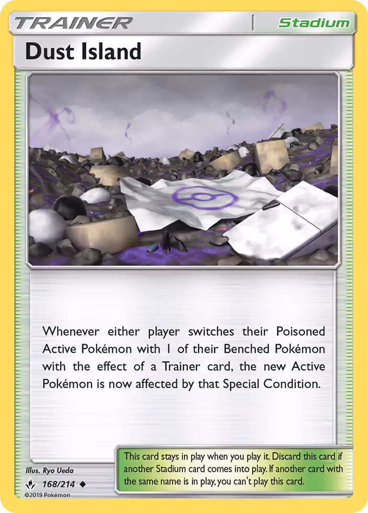 Dust Island 168/214 Pokemon card