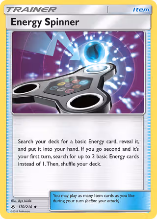 Energy Spinner 170/214 Pokemon card