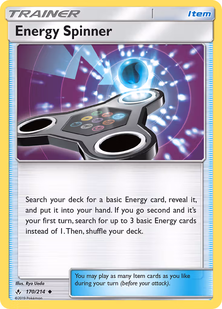 Energy Spinner 170/214 Pokemon card