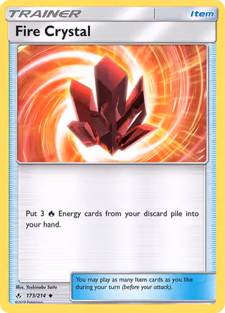 Fire Crystal 173/214 Pokemon card