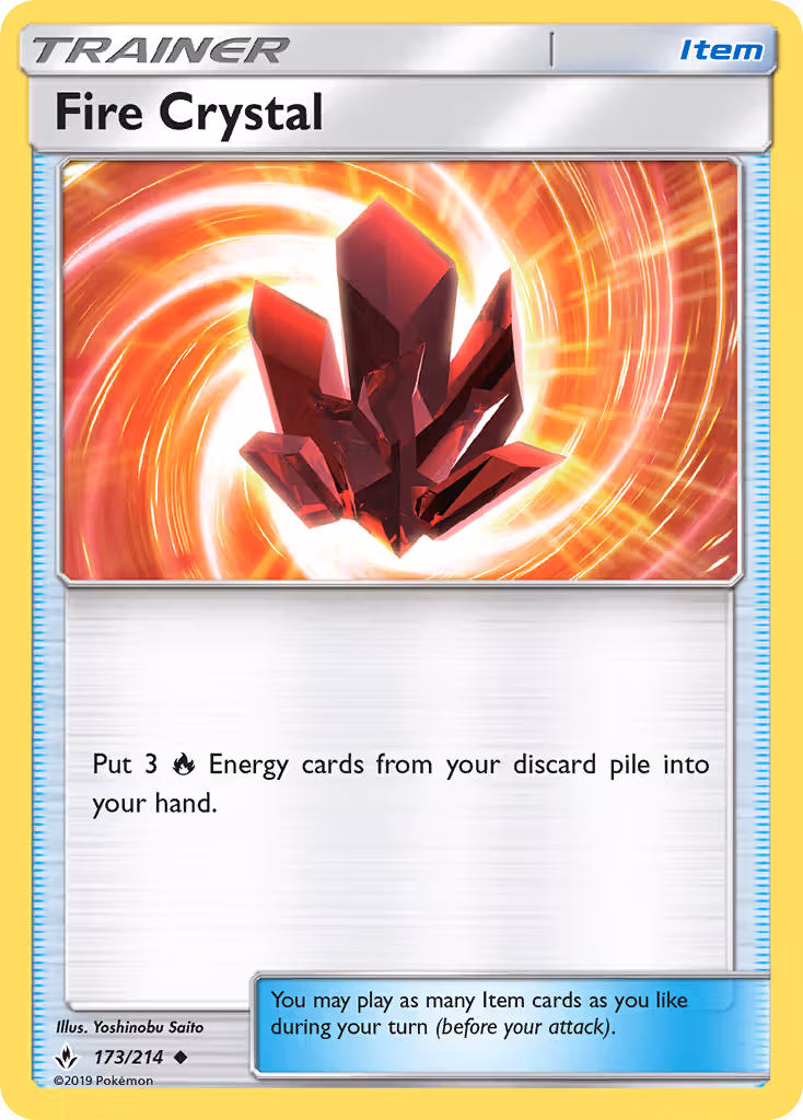 Fire Crystal 173/214 Pokemon card
