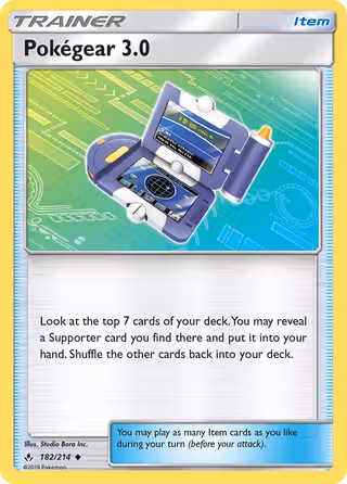 Pokégear 3.0 182/214 Pokemon card