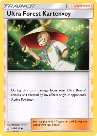 Ultra Forest Kartenvoy 188/214 Pokemon card