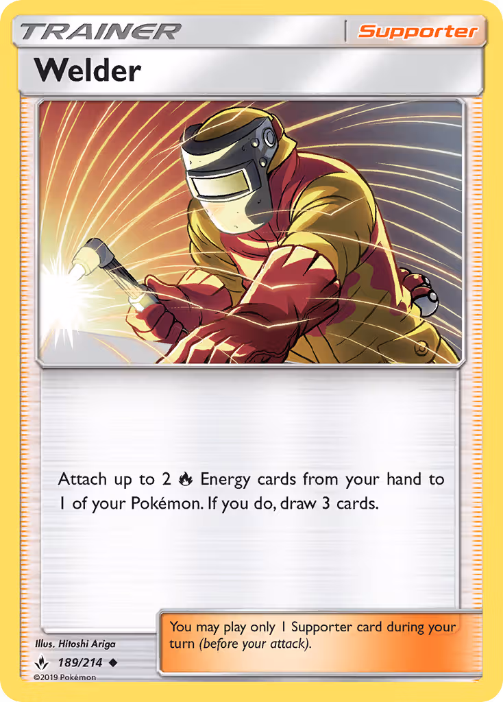 Welder 189/214 Pokemon card