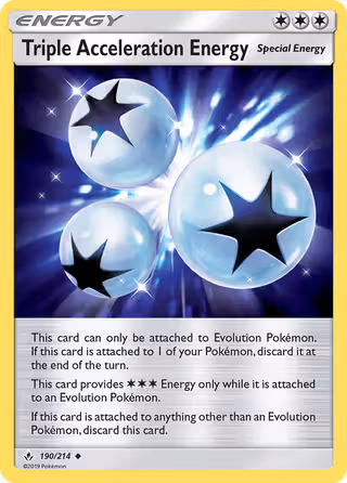 Triple Acceleration Energy 190/214 Pokemon card
