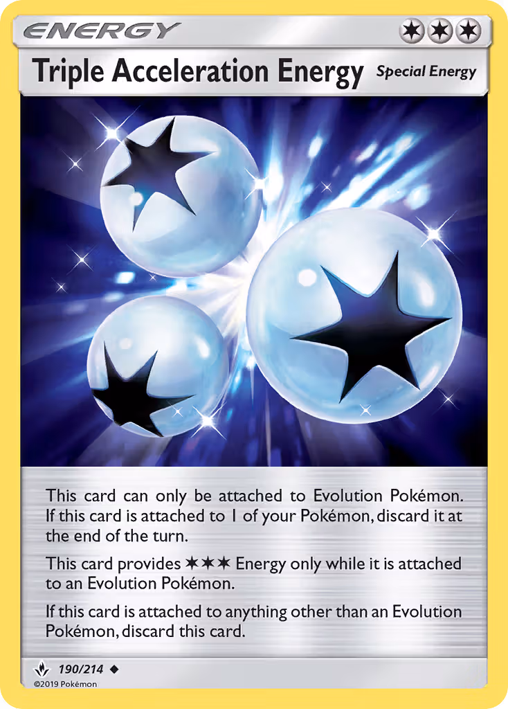 Triple Acceleration Energy 190/214 Pokemon card