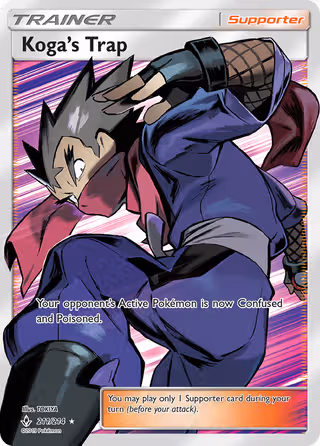 Koga’s Trap 211/214 Pokemon card