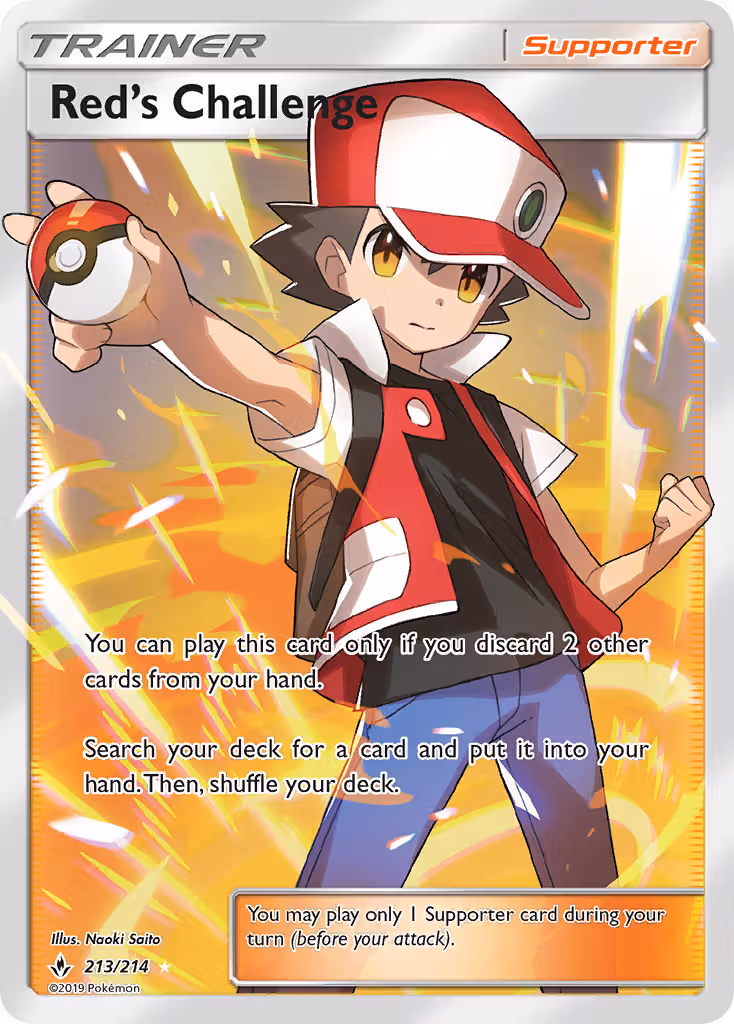 Red’s Challenge 213/214 Pokemon card