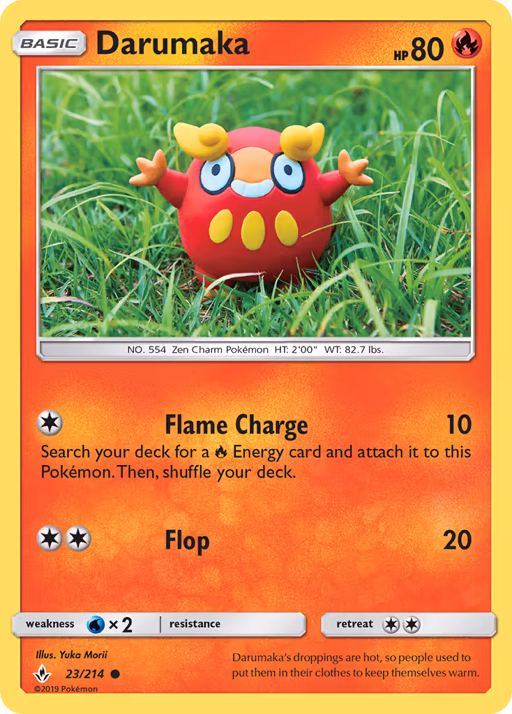 Darumaka 23/214 Pokemon card