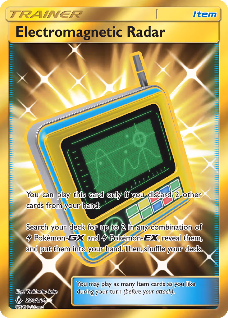 Electromagnetic Radar 230/214 Pokemon card