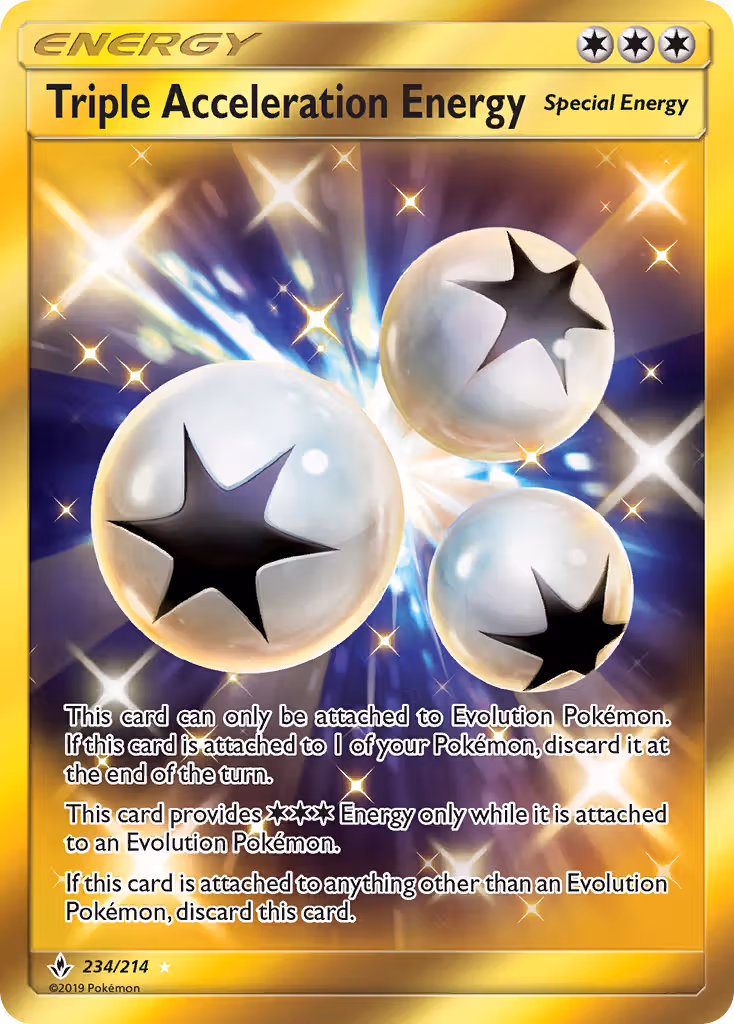 Triple Acceleration Energy 234/214 Pokemon card