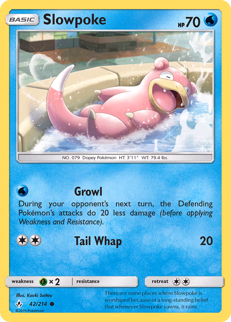Slowpoke 42/214 Pokemon card