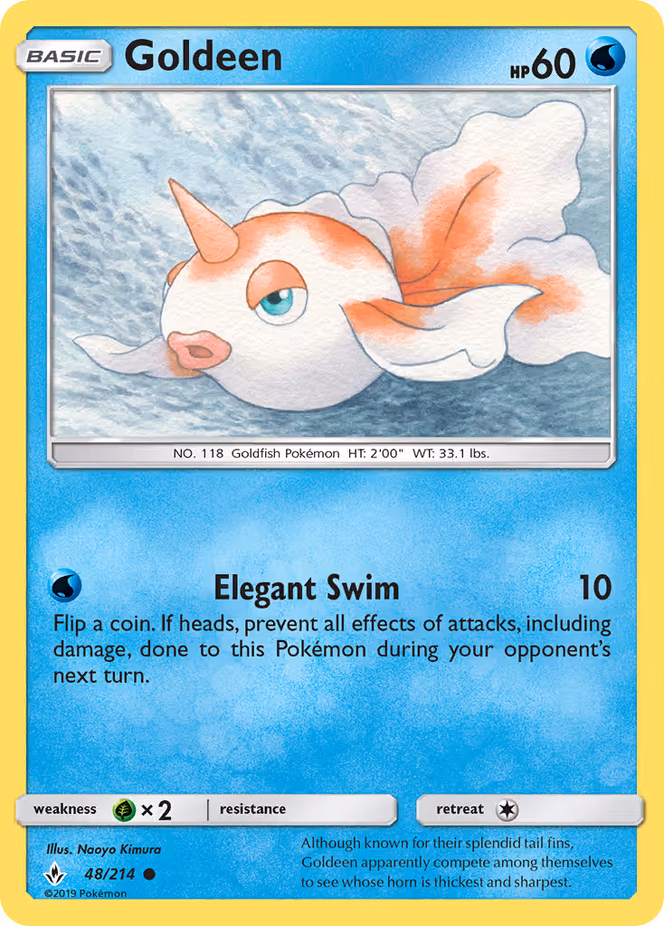 Goldeen 48/214 Pokemon card
