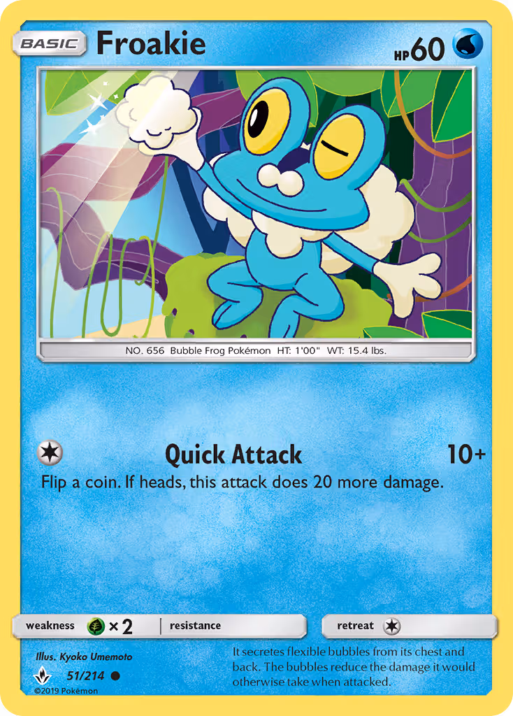 Froakie 51/214 Pokemon card
