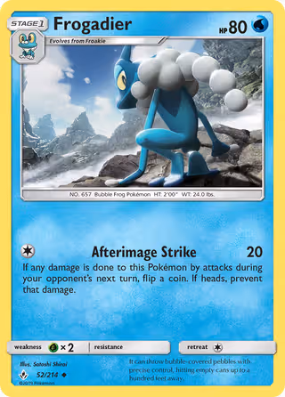 Frogadier 52/214 Pokemon card