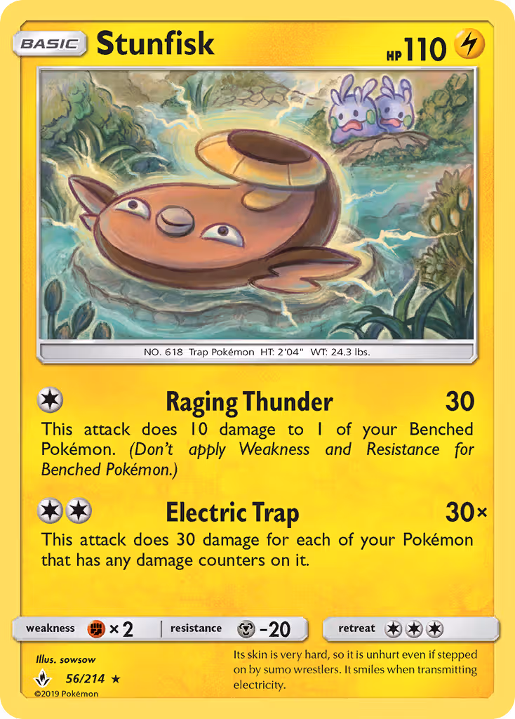 Stunfisk 56/214 Pokemon card