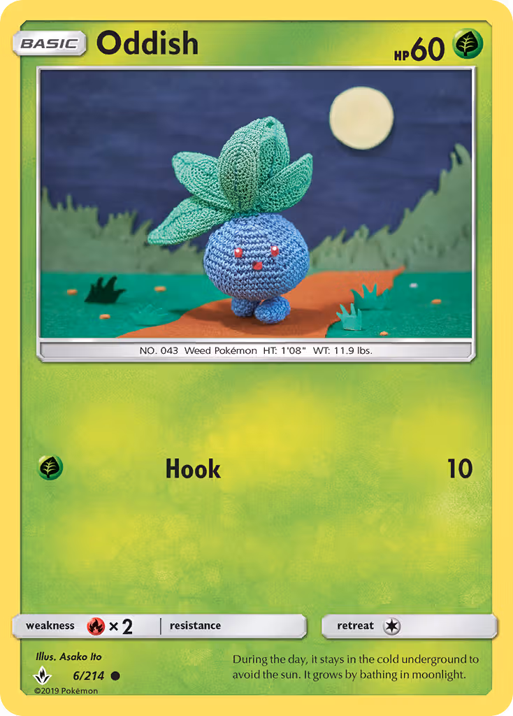Oddish 6/214 Pokemon card