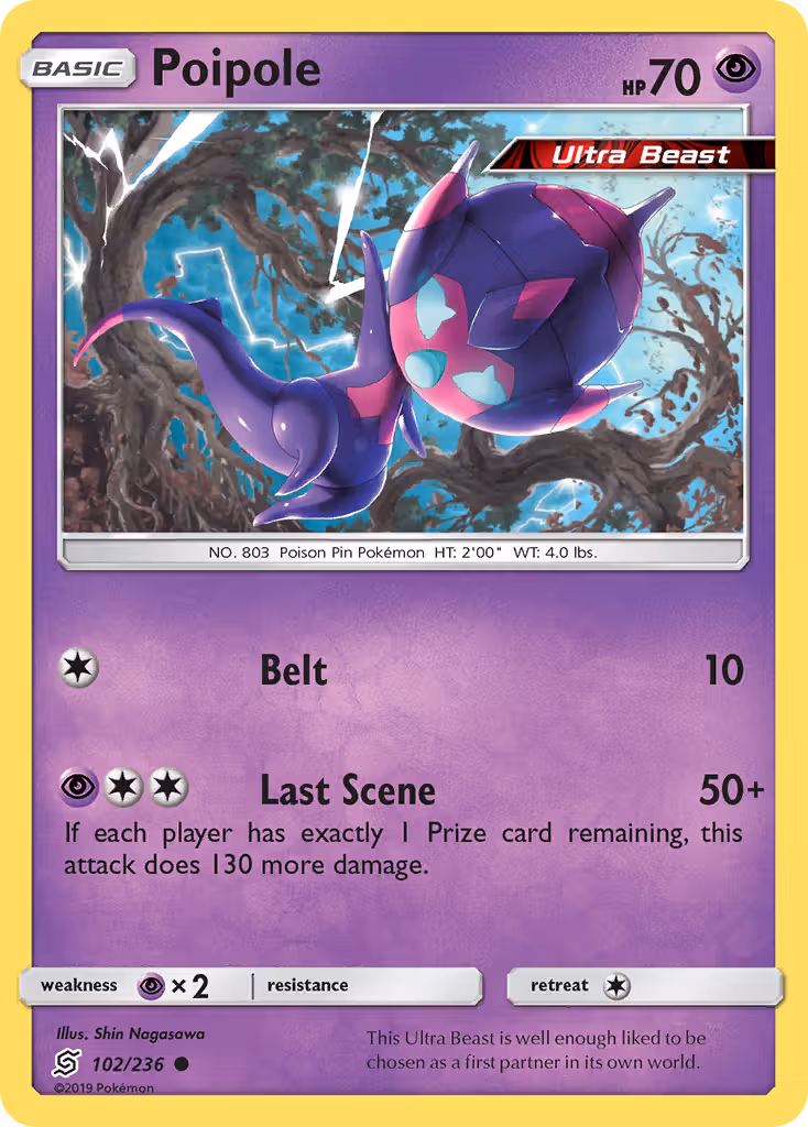 Poipole 102/236 Pokemon card