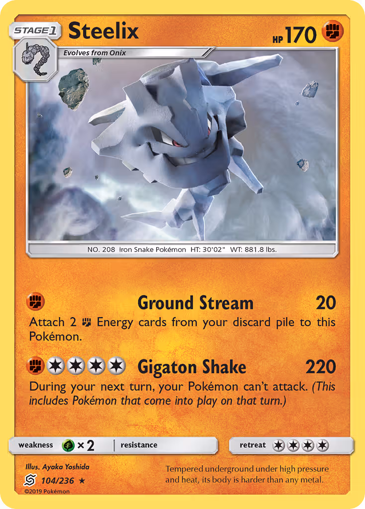 Steelix 104/236 Pokemon card
