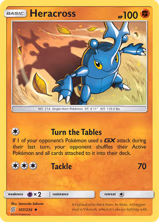 Heracross 107/236 Pokemon card