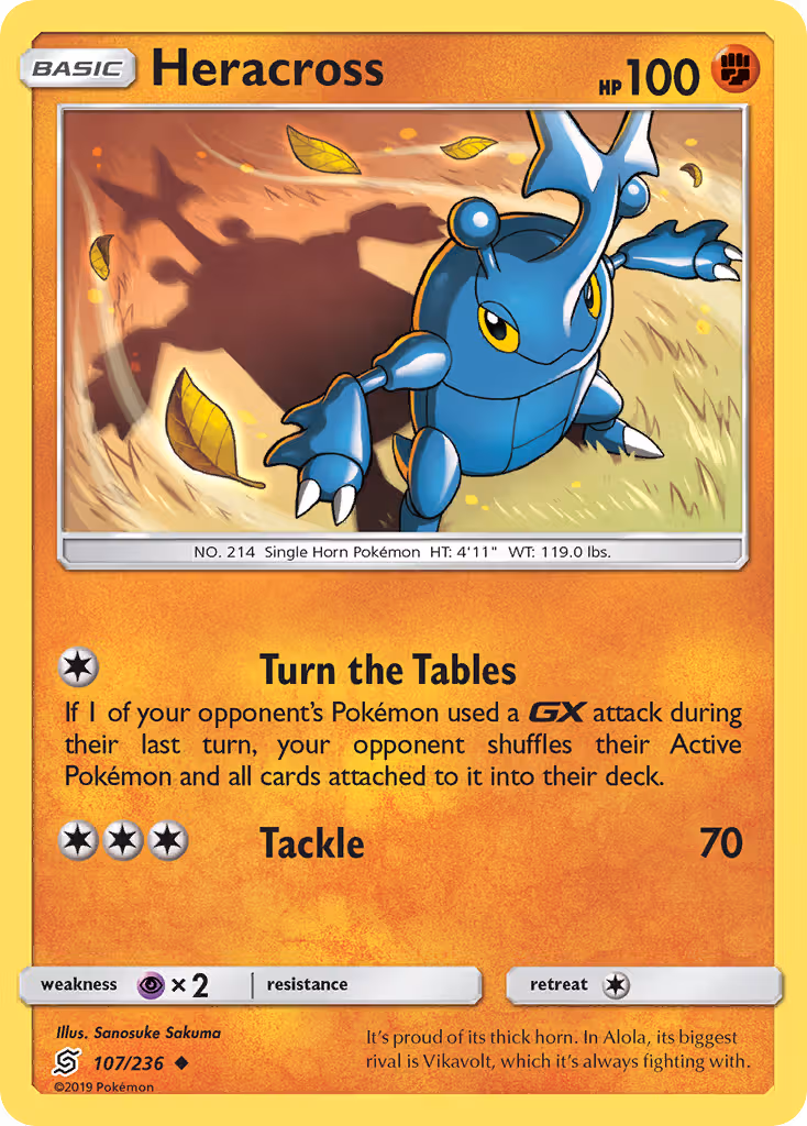 Heracross 107/236 Pokemon card