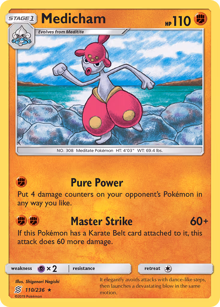 Medicham 110/236 Pokemon card