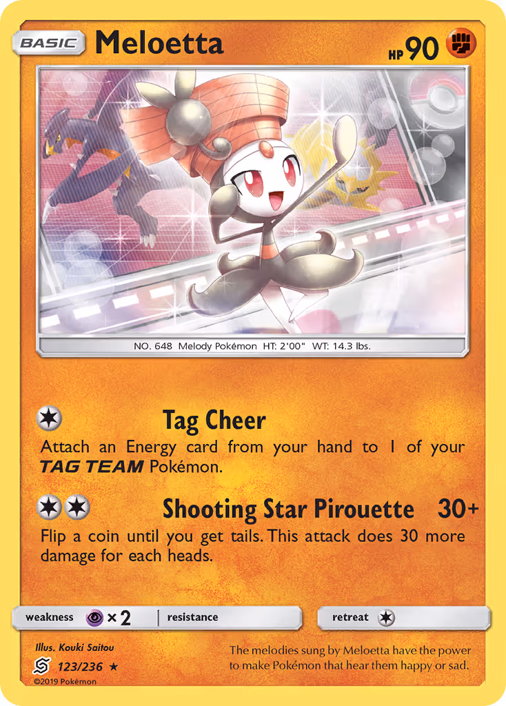 Meloetta 123/236 Pokemon card