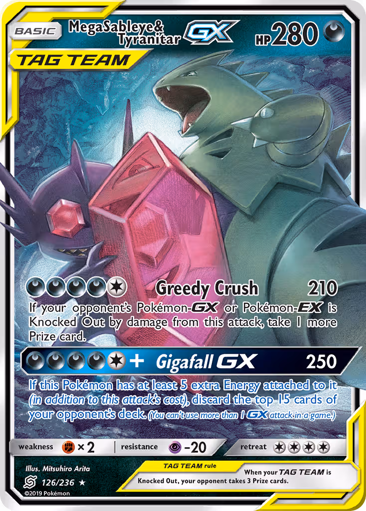 Mega Sableye & Tyranitar GX 126/236 Pokemon card