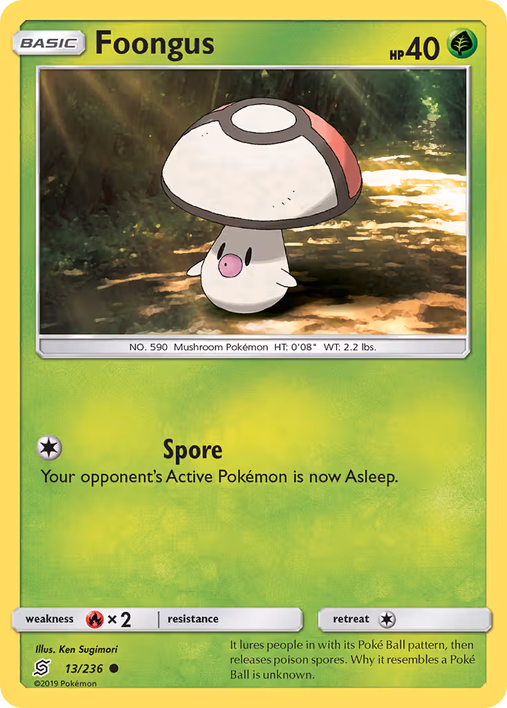 Foongus 13/236 Pokemon card