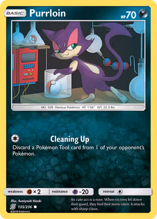 Purrloin 135/236 Pokemon card