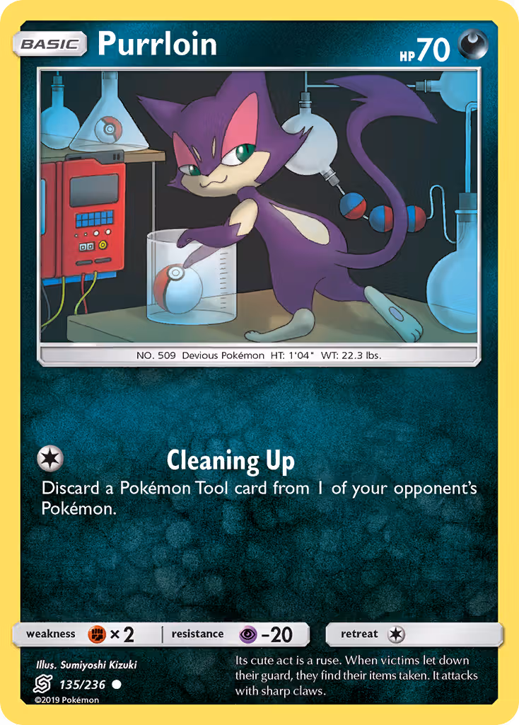 Purrloin 135/236 Pokemon card