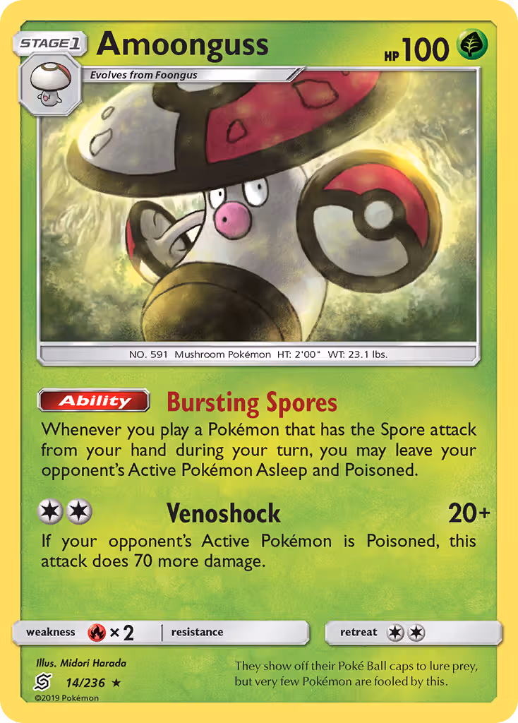 Amoonguss 14/236 Pokemon card