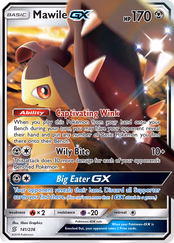 Mawile GX 141/236 Pokemon card