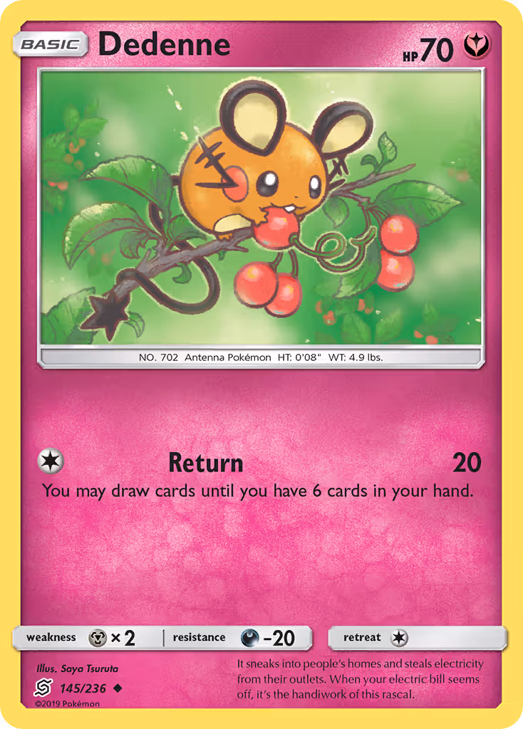 Dedenne 145/236 Pokemon card