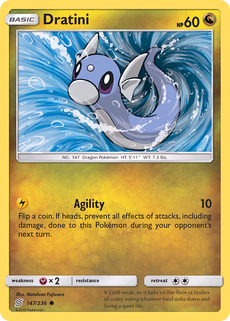 Dratini 147/236 Pokemon card