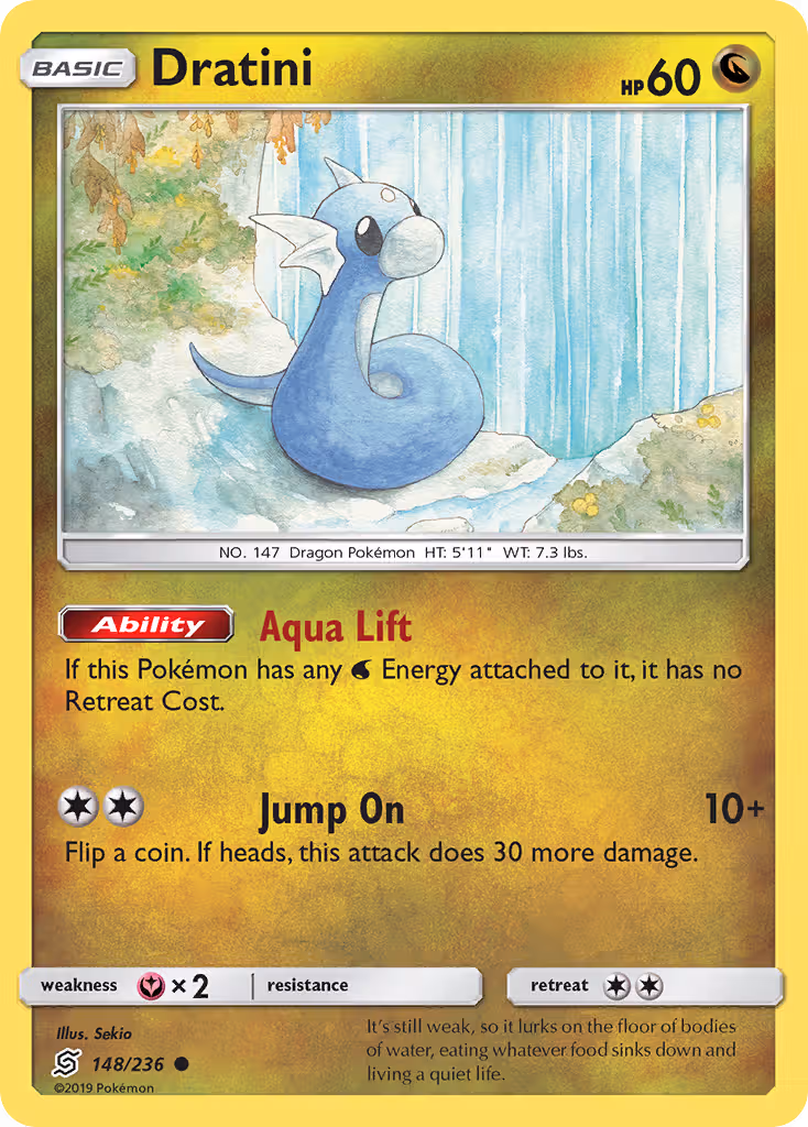 Dratini 148/236 Pokemon card