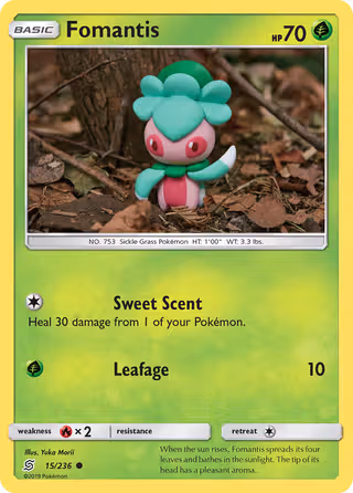 Fomantis 15/236 Pokemon card