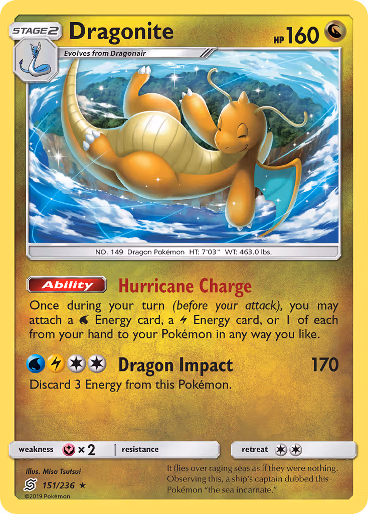 Dragonite 151/236 Pokemon card
