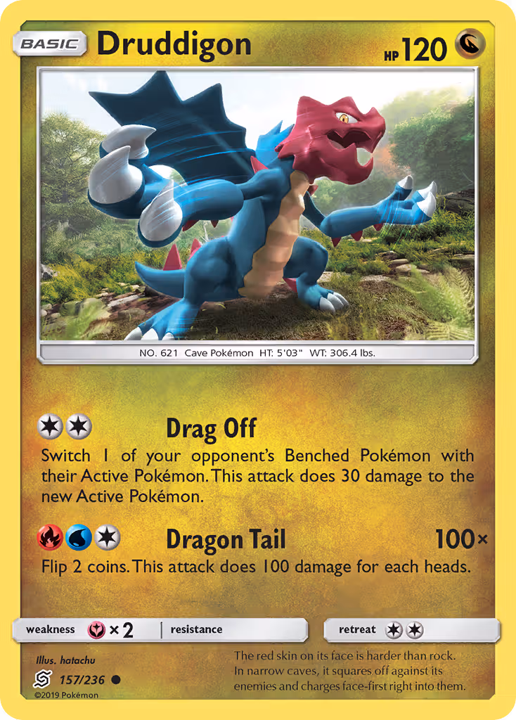 Druddigon 157/236 Pokemon card