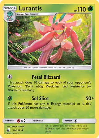 Lurantis 16/236 Pokemon card