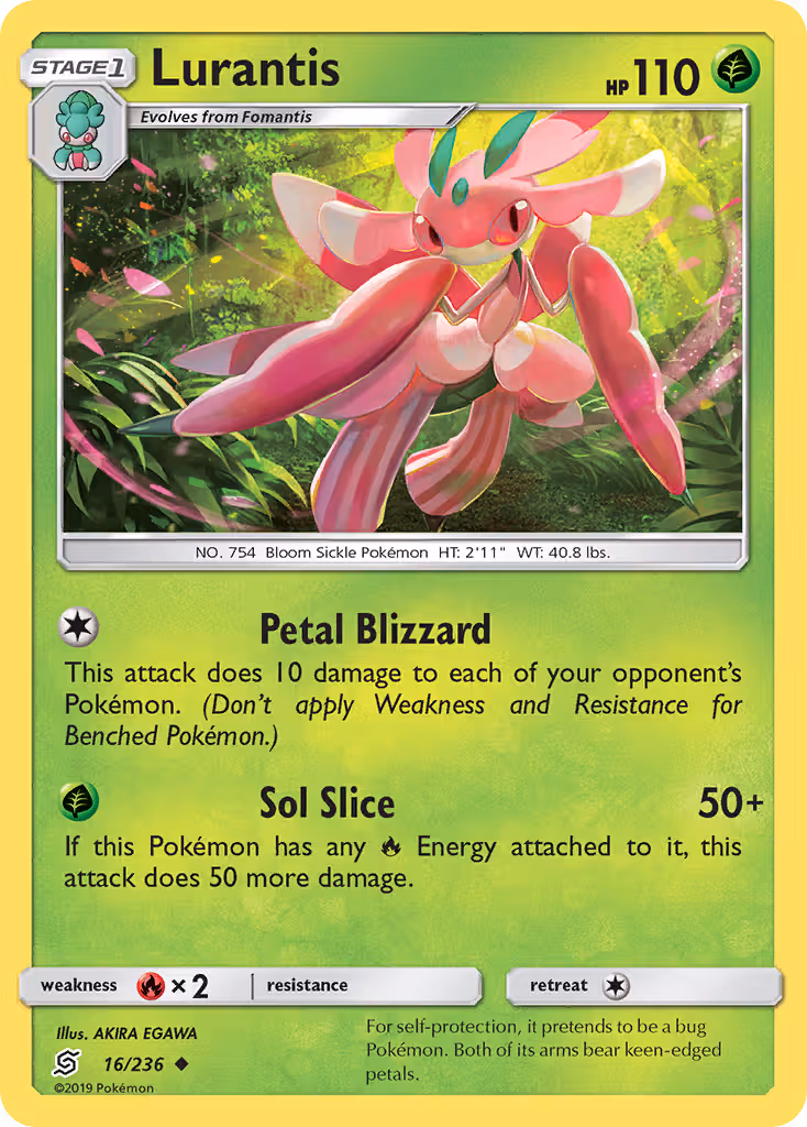 Lurantis 16/236 Pokemon card