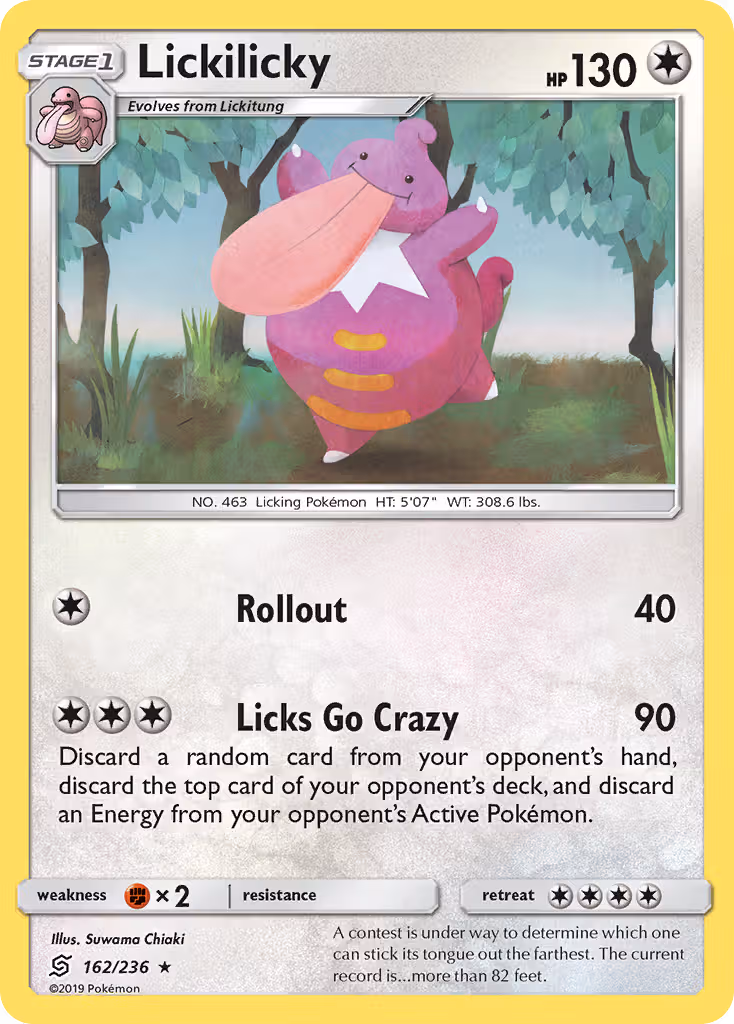 Lickilicky 162/236 Pokemon card