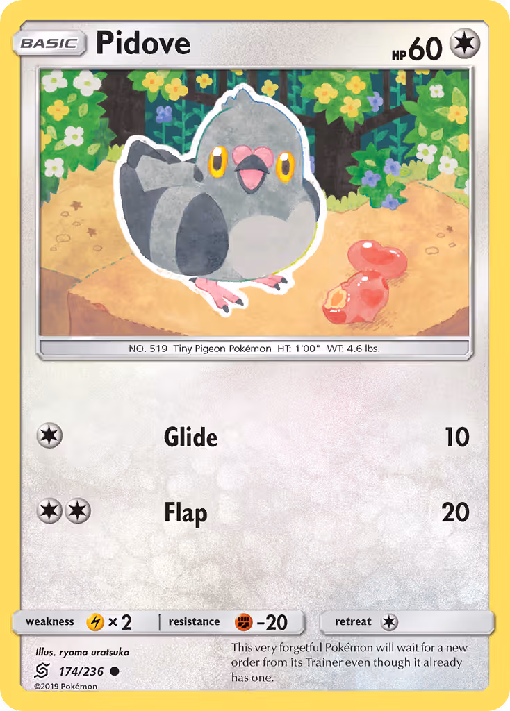 Pidove 174/236 Pokemon card