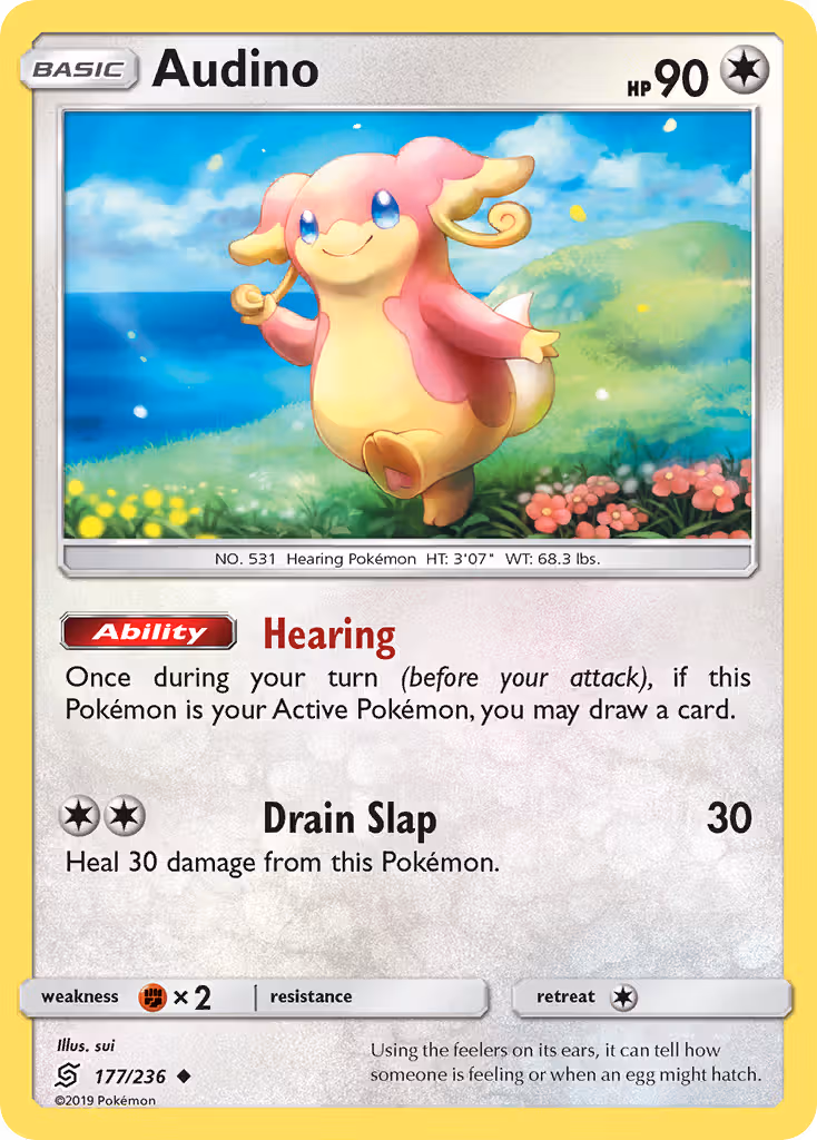 Audino 177/236 Pokemon card