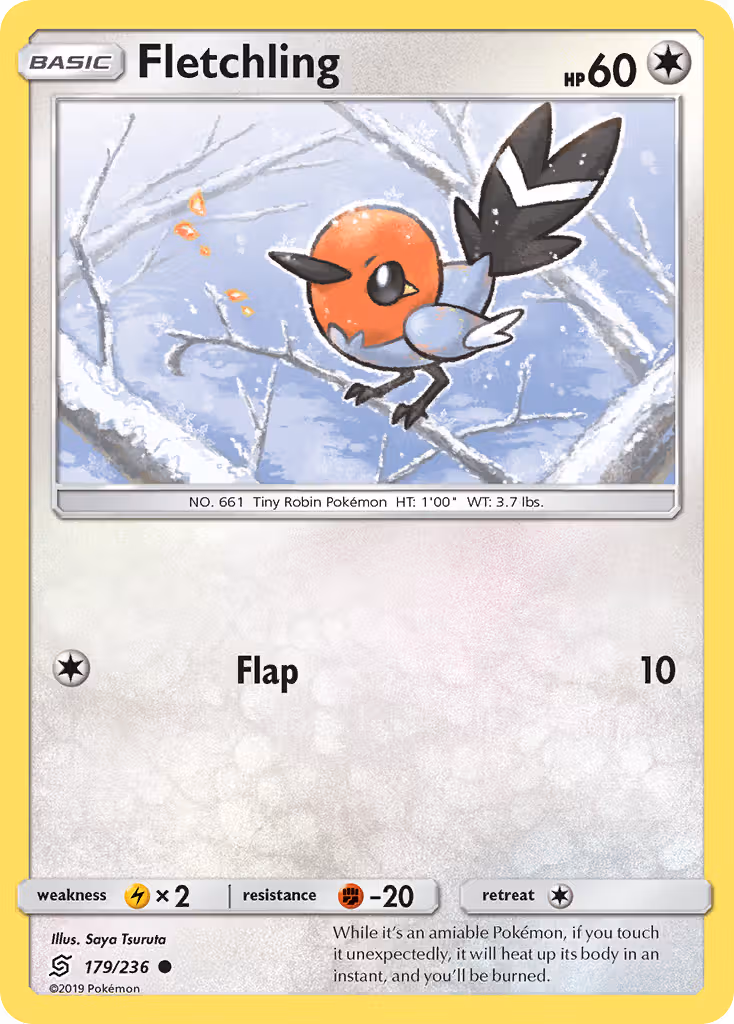 Fletchling 179/236 Pokemon card