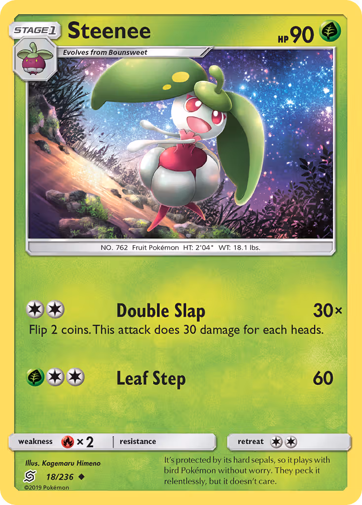 Steenee 18/236 Pokemon card