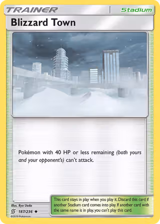 Blizzard Town 187/236 Pokemon card