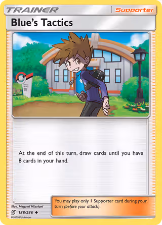 Blue’s Tactics 188/236 Pokemon card
