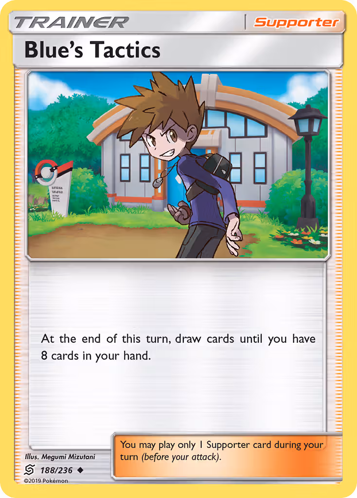 Blue’s Tactics 188/236 Pokemon card
