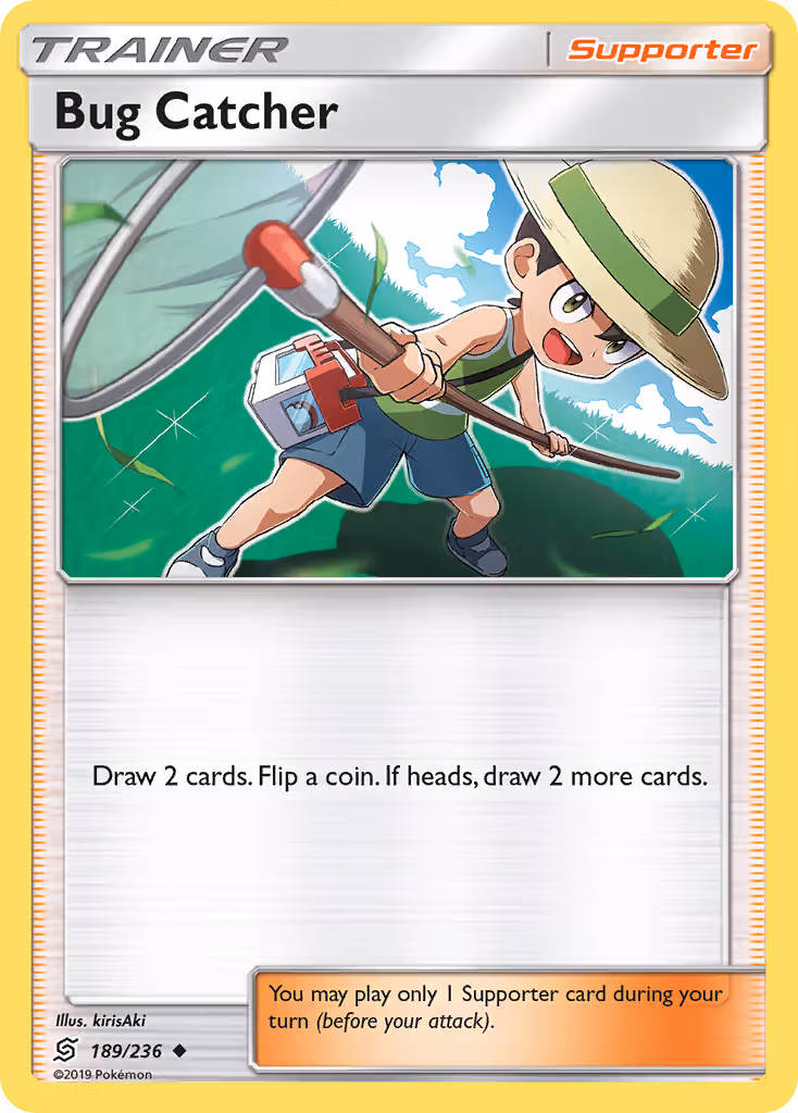 Bug Catcher 189/236 Pokemon card